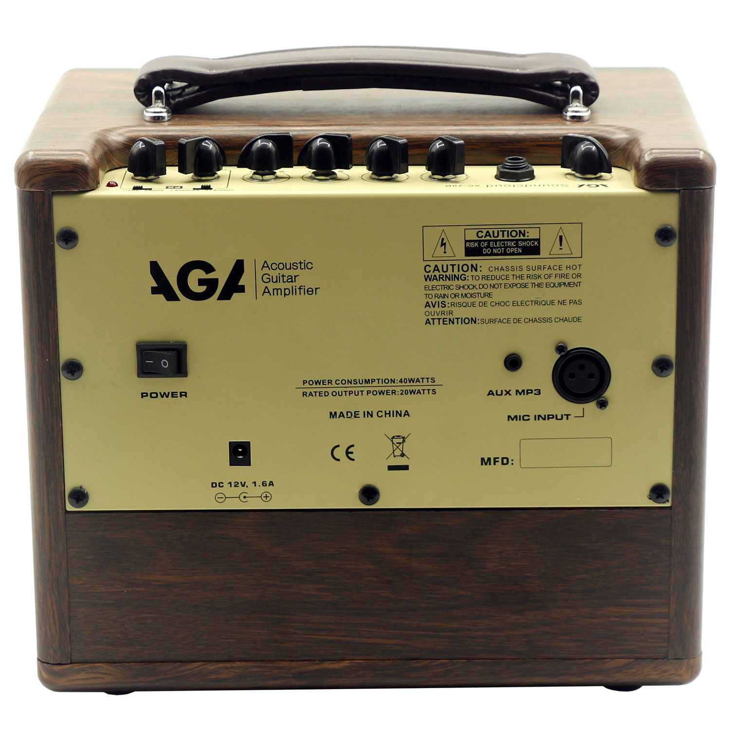 Ampli Đàn Guitar Acoustic AGA SC-X1P Thế hệ mới thay cho SC20B Amplifier SCX1P Hàng Chính Hãng - Kèm Móng Gẩy DreamMaker