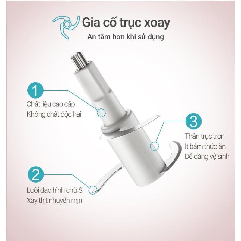 Máy Xay Bear 0,6L Hình Nơ Tích Hợp 2 Chức Năng Xay Cho Bé Ăn Dặm GRB06V1 - Hàng Chính Hãng