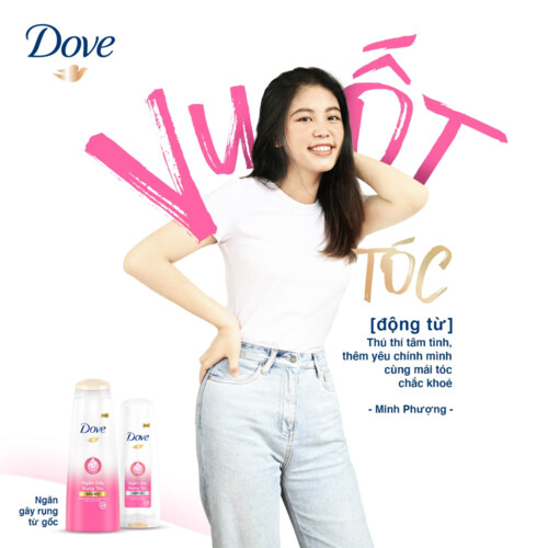 Dầu gội DOVE với Tinh chất thiên nhiên Bio-Serum ngăn rụng tóc cho tóc chắc khỏe X5 lần 880g