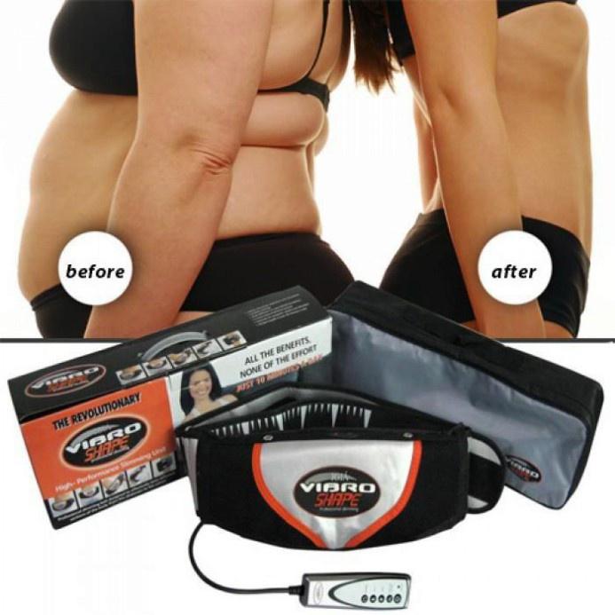 Đai Massage rung nóng hồng ngoại Vibro Shape - Giảm Eo - Săn Chắc - BH12T