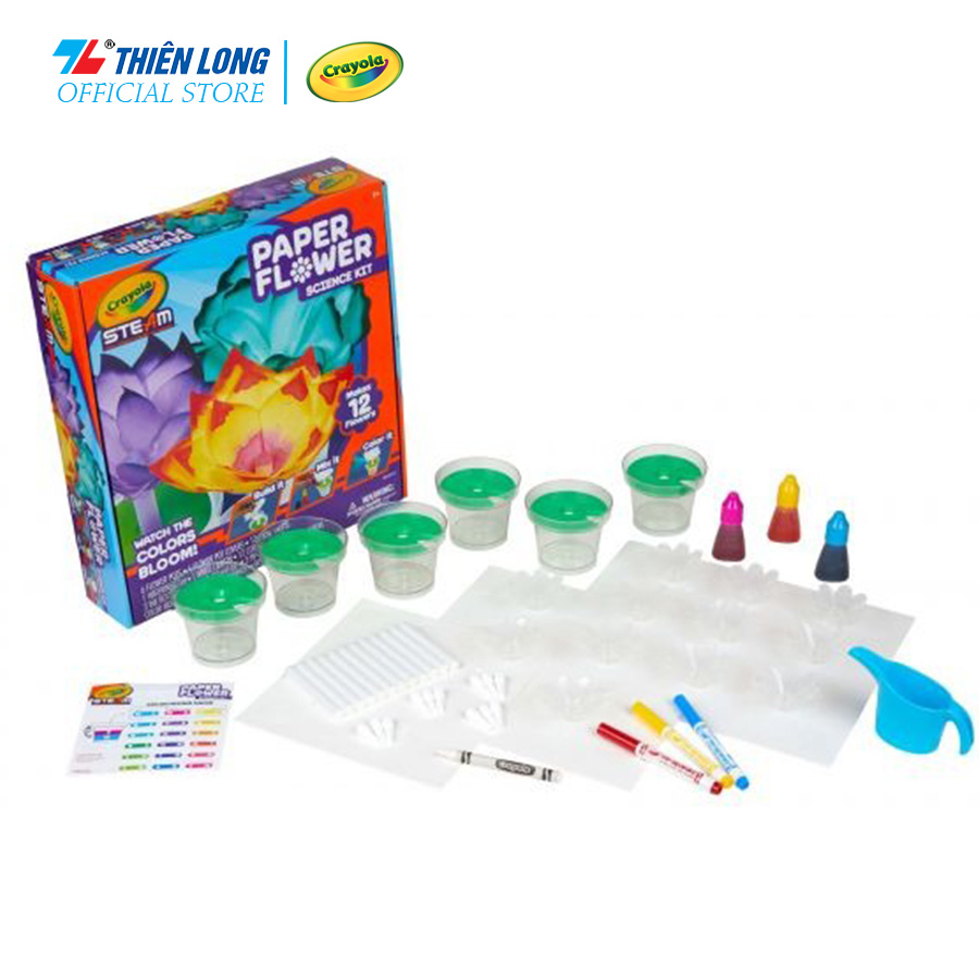 Bộ đồ chơi khoa học Crayola STEAM Paper Flower Science