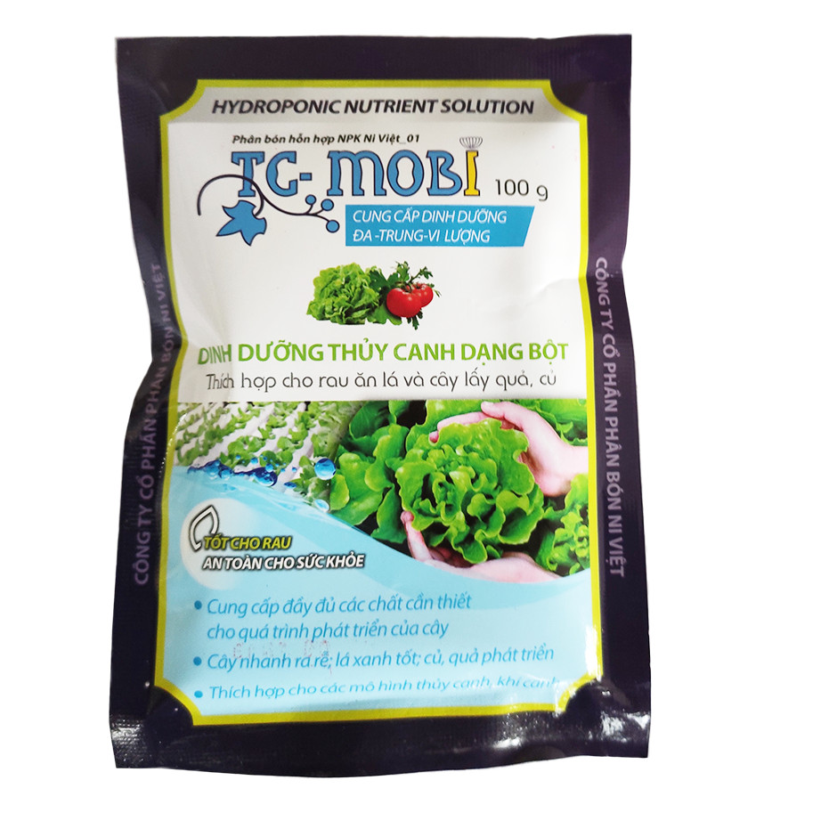 Thủy canh TC MOBI - Bột thủy canh / dinh dưỡng thủy canh trồng cây trong nước, rau củ quả