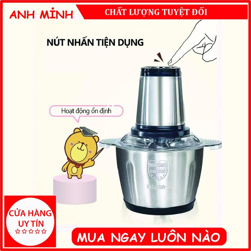 (video )Máy Xay Thịt 4 Lưỡi - Dung Tích 2 Lít - Công Suất 300W