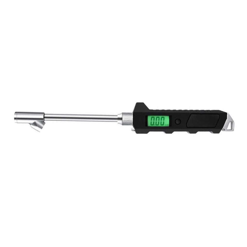 2x 0-16 Bar Dual Head Digital Tire Pressure Gauge Stainless Steel for Trucks