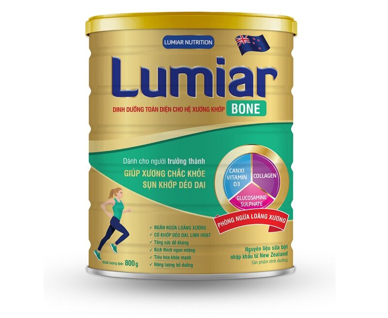 Combo 3 lon Sữa Bột Lumiar Bone lon 800g - Dinh dưỡng Toàn diện cho hệ xương khớp