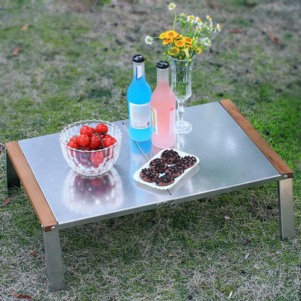 Bàn Gấp Có Túi Đựng Bằng Thép Không Gỉ