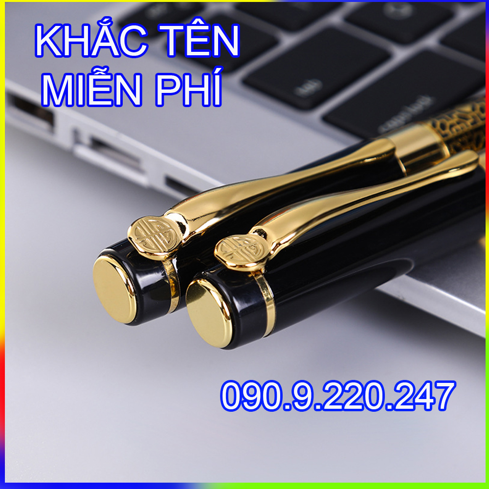 (Gift) Bút ký khắc tên cao cấp Doanh nhân, mực ịn đều ở mọi góc nghiêng