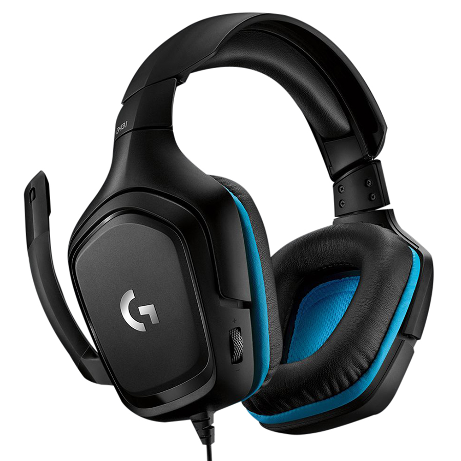 Tai Nghe Có Dây Chụp Tai Over-ear Logitech G431 7.1 Surround Gaming - Hàng Chính Hãng