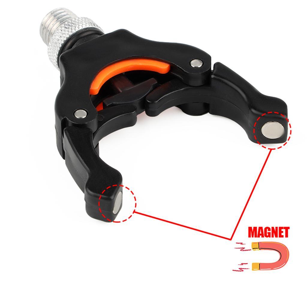 Nylon Aluminum Alloy Fishing Rod Grip Rest Head Y Shape Fishing Pole Support Bracket Holder Black Fishing Pole Support Head