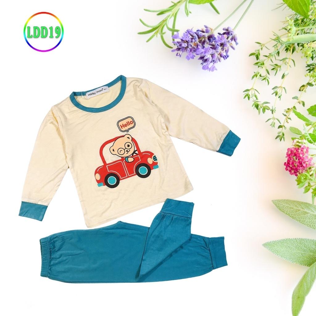 Bộ Dài Tay Cho Bé LDD19 Đồ Bộ Thun Lạnh Cao Cấp Mềm Mịn Thoáng Mát Hàng Dễ Chịu, Thoải Mái Cho Bé