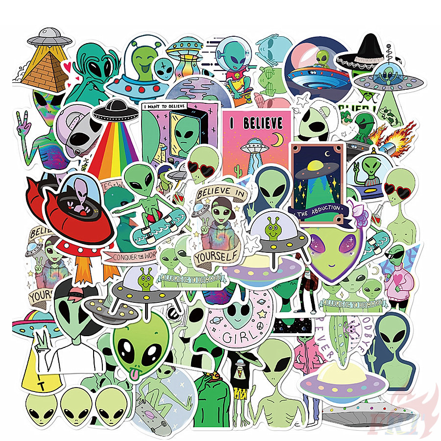 Set 60 Sticker Alien