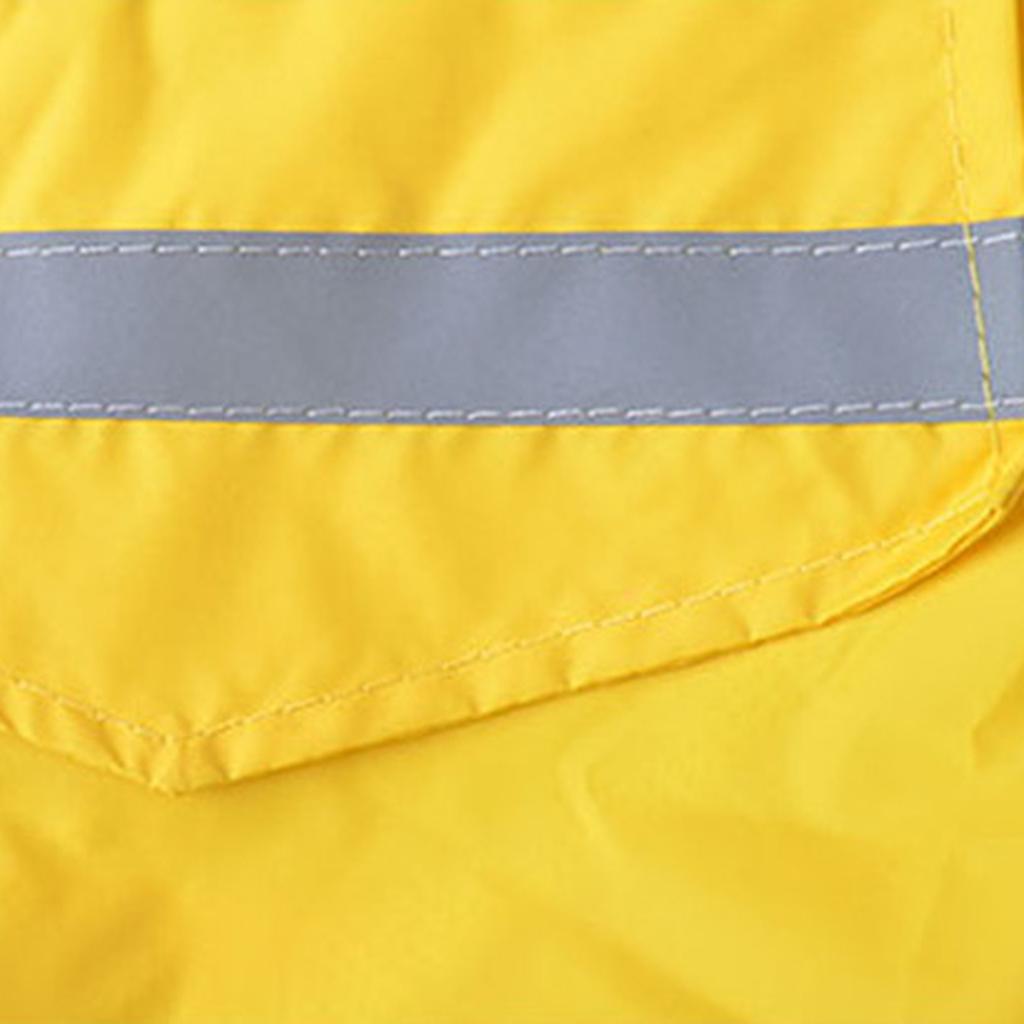 Dog Pet Waterproof Reflective Raincoat Hooded Clothes Apparel