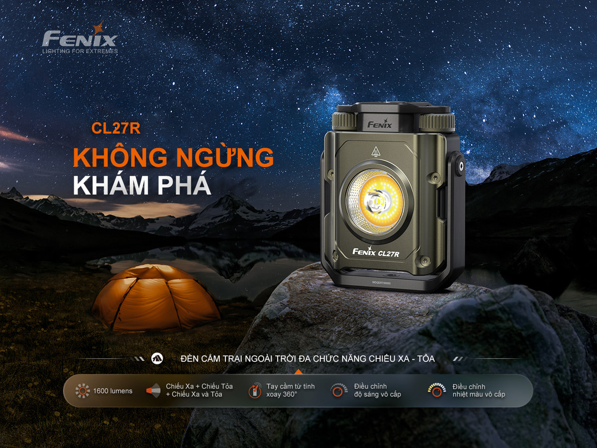Đèn pin dã ngoại, đa năn Fenix CL27R