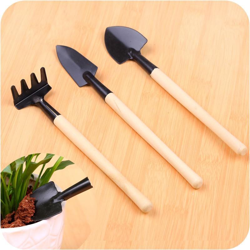 BỘ DỤNG CỤ LÀM VƯỜN 3 MÓN CÁN GỖ SIÊU NHỎ TXE-3GO2 - DỄ DÀNG SỬ DỤNG, KỂ CẢ VỚI TRẺ EM