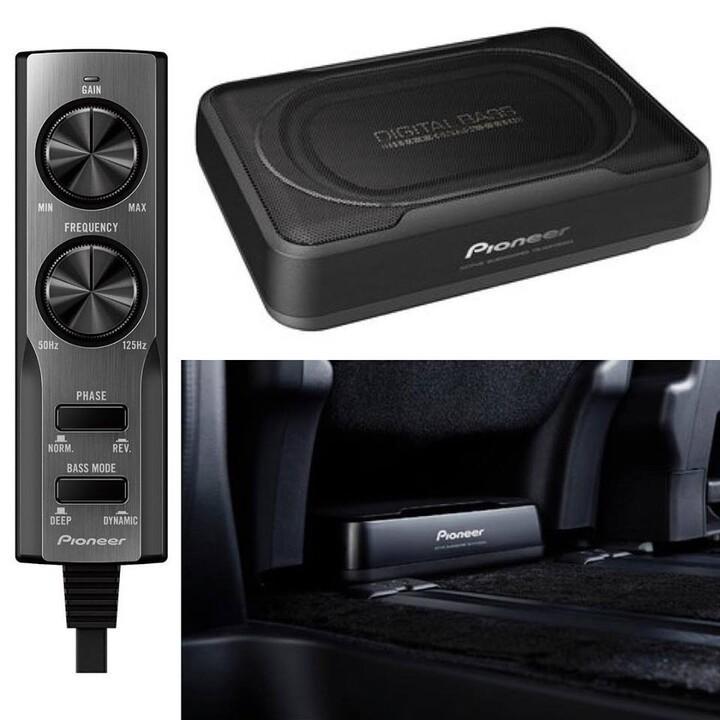Loa sub gầm ghế ô tô thương hiệu cao cấp Pioneer TS-WX120A - Hàng Chính Hãng