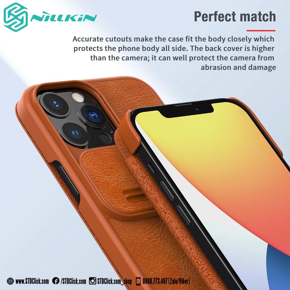 BAO DA DÀNH CHO ĐIỆN THOẠI IPHONE 13 PRO MAX - 13 PRO - 13 NILLKIN QIN BẢO VỆ CAMERA