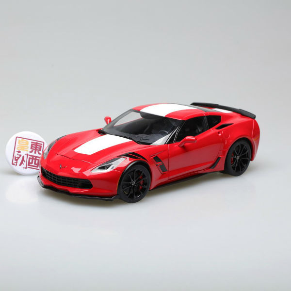 Xe Mô Hình Chevrolet Corvette Grand Sport (Red/White Stripes/Black Fender Hash Marks) 1:18 Autoart - 71274 (Đỏ)