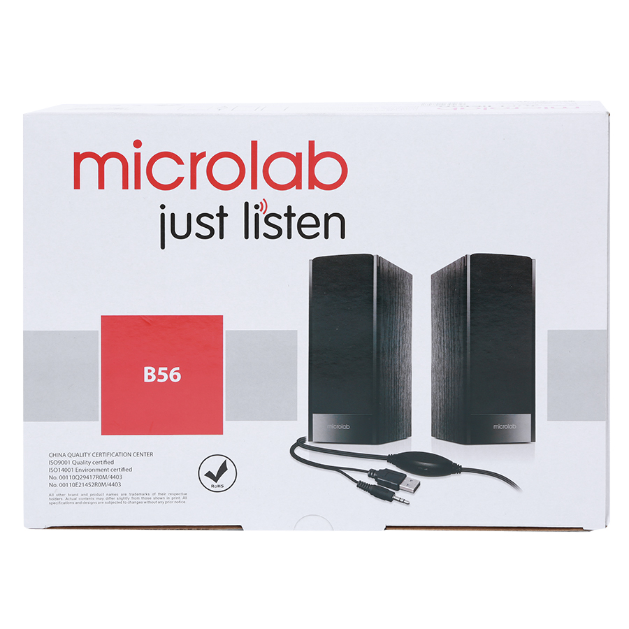 Loa Vi Tính Microlab B56 (2.0) - Hàng Chính Hãng