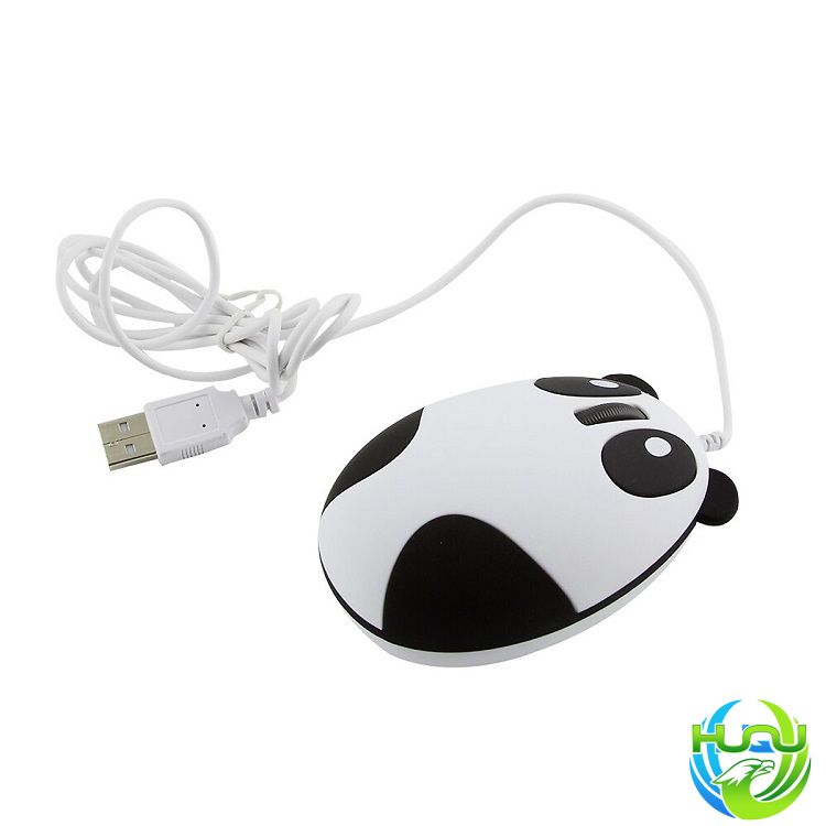 chuột máy tính có dây mini panda Huqu