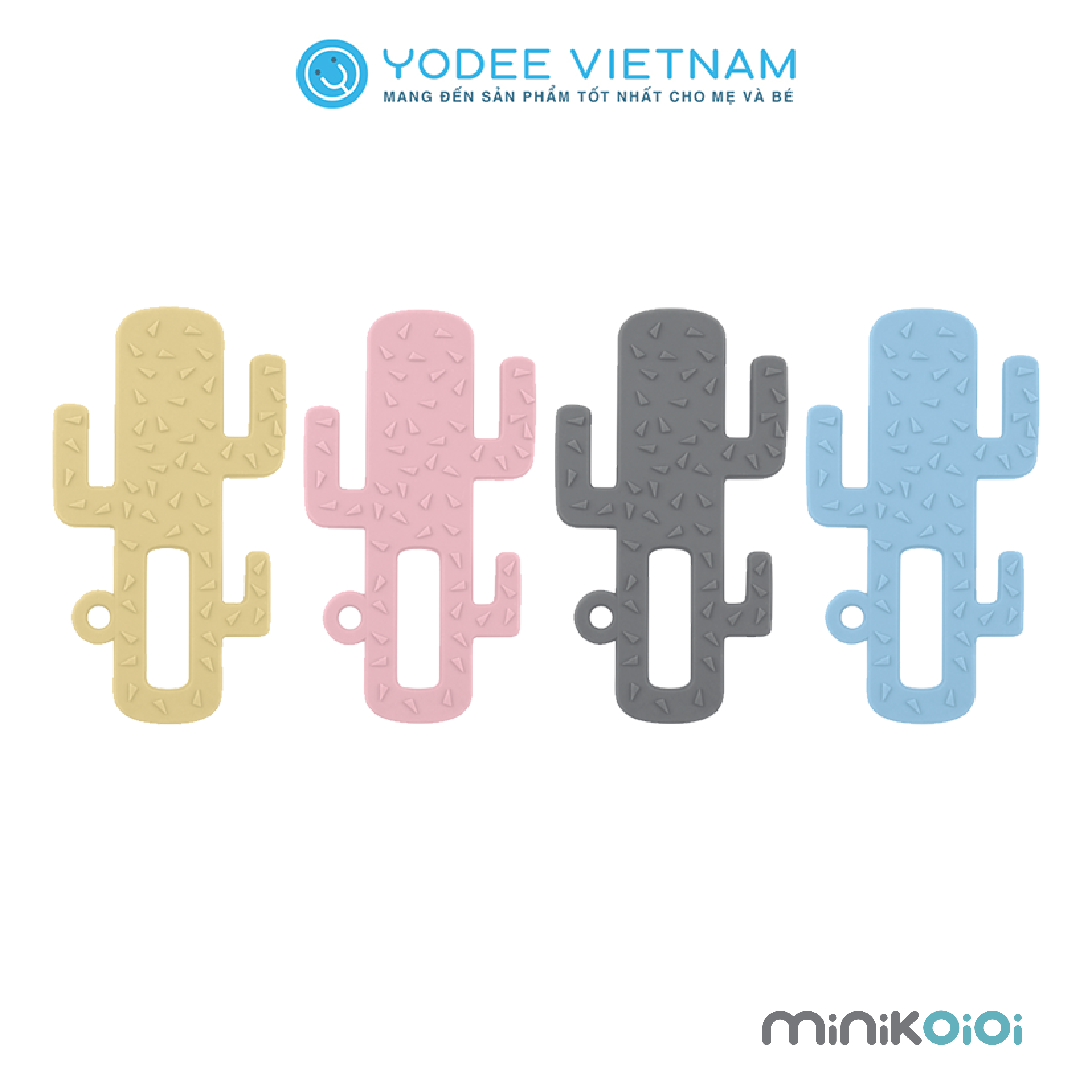 MinikOiOi Gặm nướu xương rồng silicone cho bé