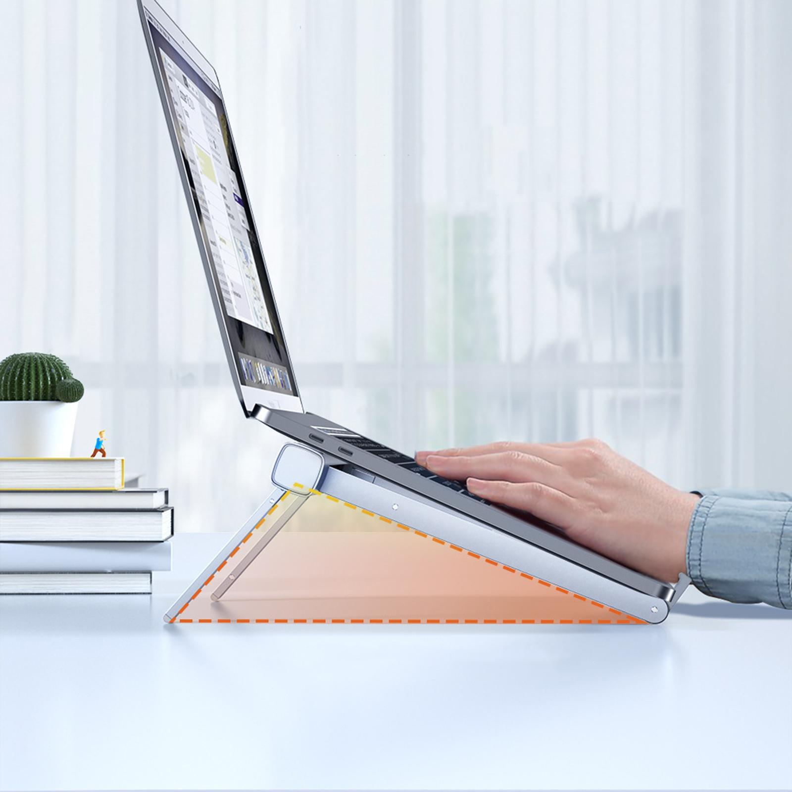 Adjustable Foldable Laptop Stand Riser Notebook Tablet Holder Anti-Slip