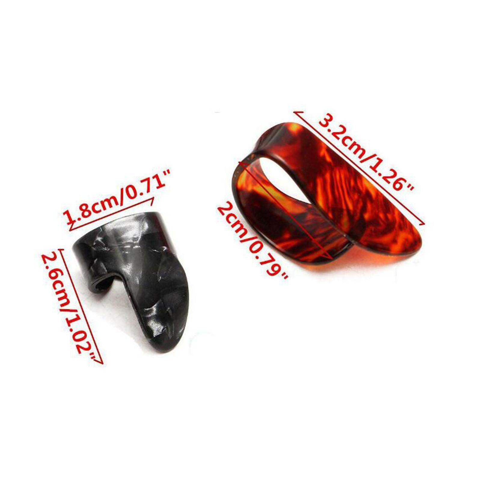 4x Thumb Finger Guitar Picks Guitar Plectrums Picks Bass Acoustic Guitar