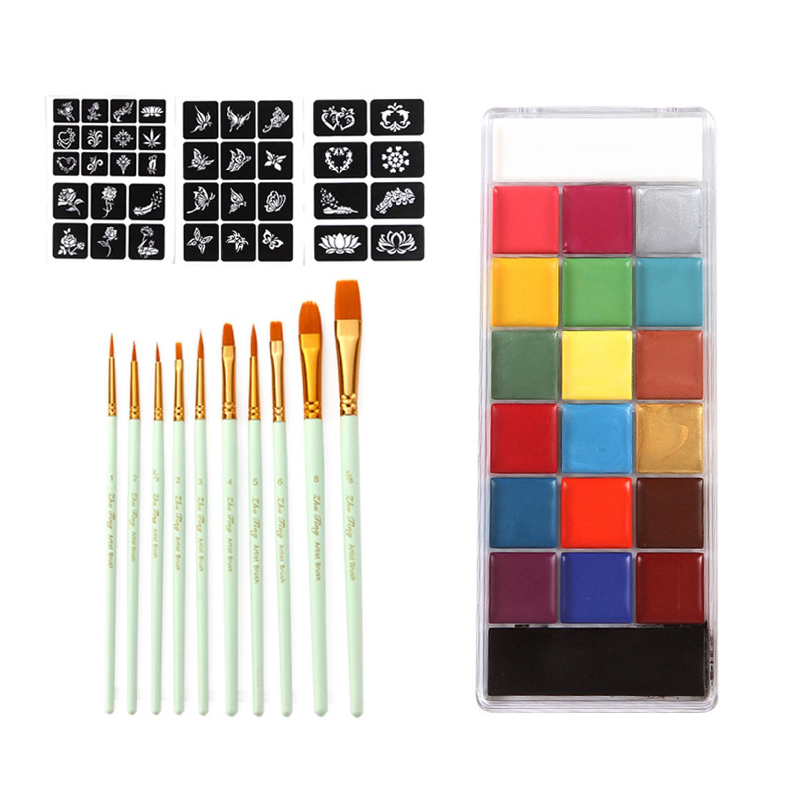 Halloween Kids Children Face Painting Kits Green