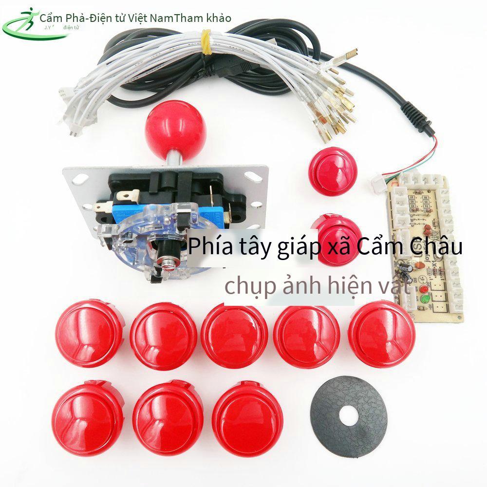 Phong cách mới nhất Bộ cần điều khiển Arcade đơn DIY Bộ điều khiển cần điều khiển máy tính USB Chip điều khiển King of Fighters Phụ kiện trò chơi