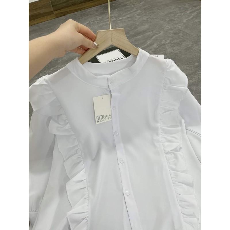 ÁO SƠ MI BÈO CỔ TÀU DÀI TAY