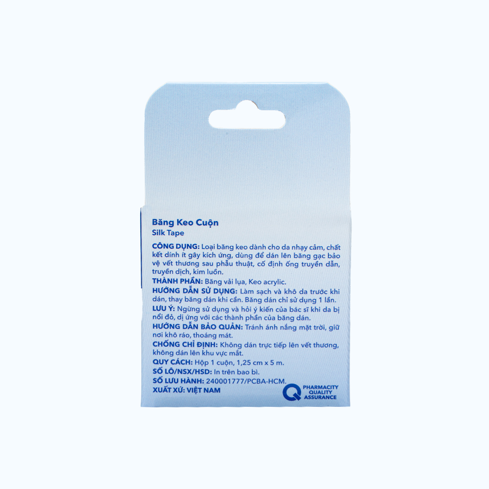Băng keo y tế Pharmacity (1.25cm x 5m)