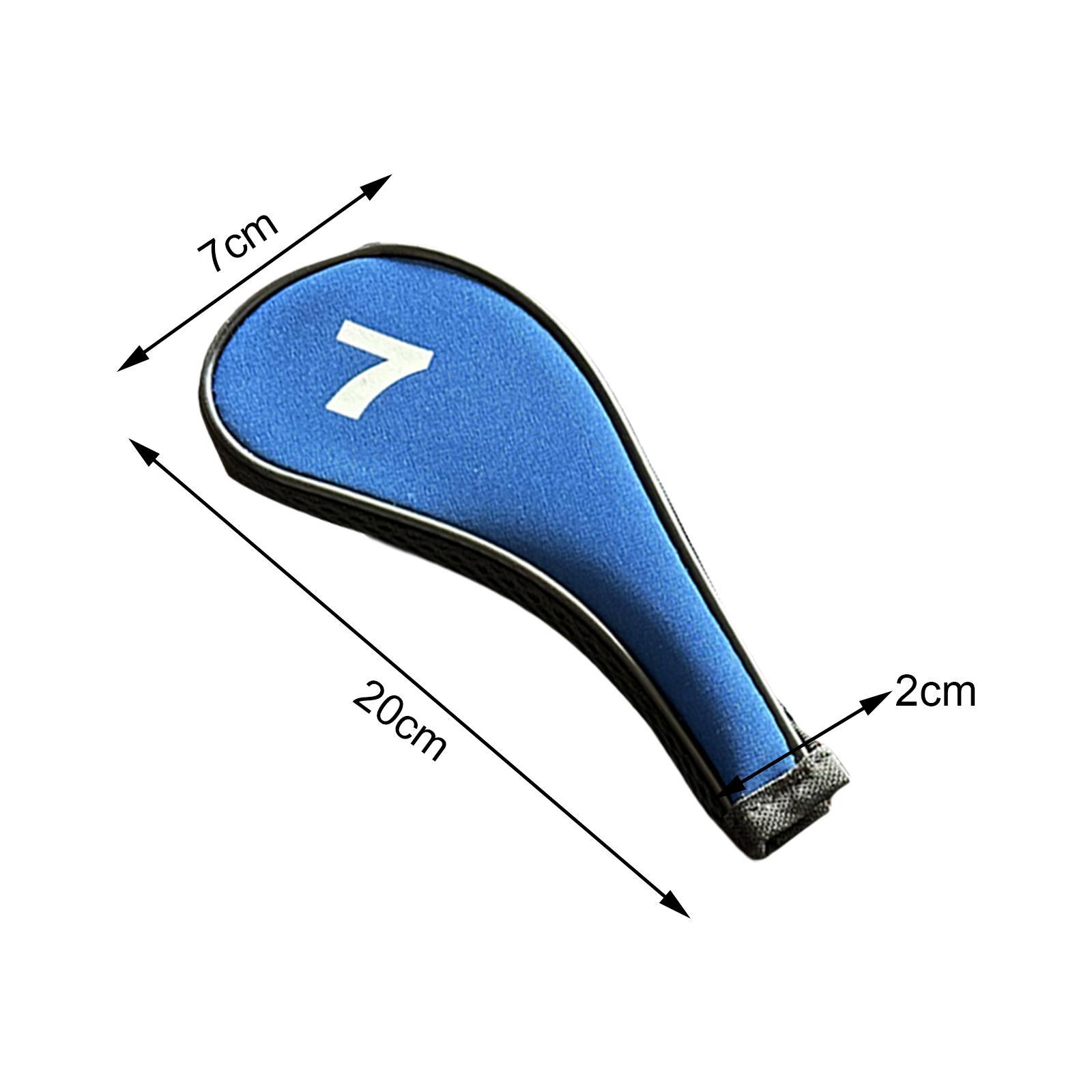 10x Golf Iron Headcover Golf Club Head Cover Putter Sleeve for Outdoor Sports Training