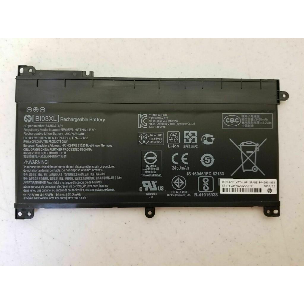 Pin Laptop cho HP PAVILION M3-U M3-U001DX SERIES HP STREAM 14-AX010WM 14-A 14-CB Mã Pin BI03XL-Phụ kiện giá sỉ