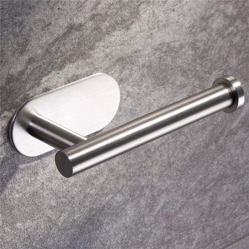 Giá - Móc Inox Treo Cuộn Giấy Vệ Sinh Trong Toilet Cao Cấp, Dán Tường Siêu Chắc, Không Khoan Tường. Kingler 4075