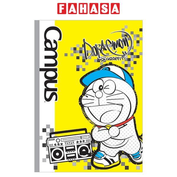 Vở Doraemon Graffiti - B5 Kẻ Ngang Có Chấm 200 Trang ĐL 58-65g/m2 - Campus NB-BDGF200 - Màu Vàng