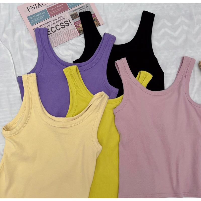 Áo tank top nữ croptop sát nách 3 lỗ a238702 germe