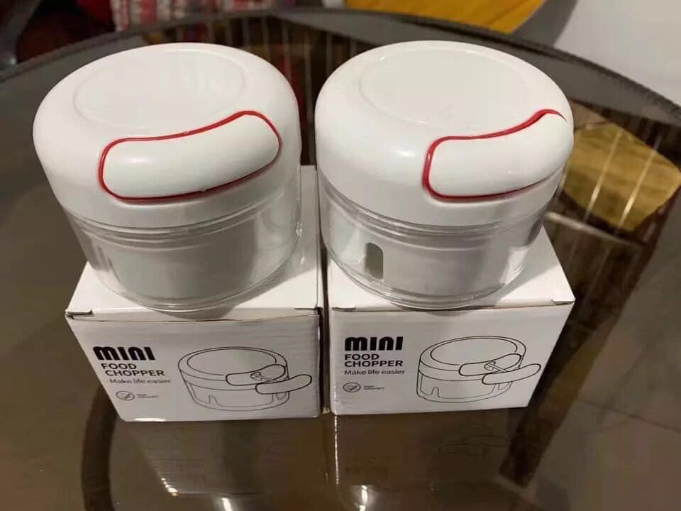 DẬP TỎI DÂY RÚT,Máy xay tỏi ớt cầm tay Mini Food Chopper Tiện dụng