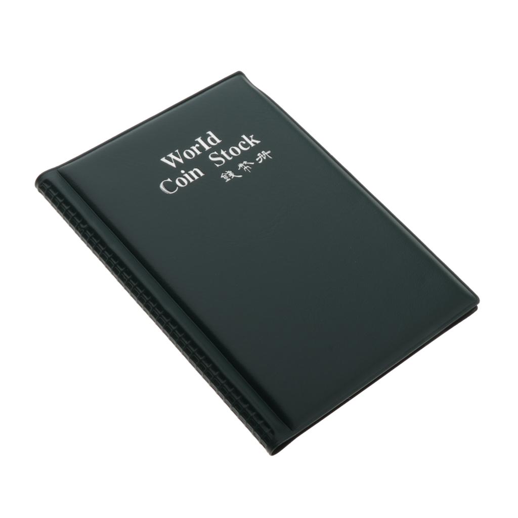 120 Lưới Tiền Xu Lưu Niệm Tiền Xu Bộ Sưu Tập Tiền Tệ PU Album Sách