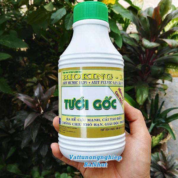 Phân Bón BIOKING - L 500ml Tưới Gốc Kích Thích Ra Rễ - Cải Tạo Đất Chống Chịu Khô Hạn - Giải Độc Phèn