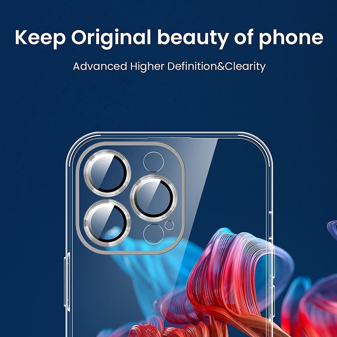 Ốp lưng cường lực camera trong suốt cho iPhone 13 Pro Max hiệu Likgus Lens Protection Case độ trong tuyệt đối, chống trầy xước, siêu mỏng 1.5mm - hàng nhập khẩu