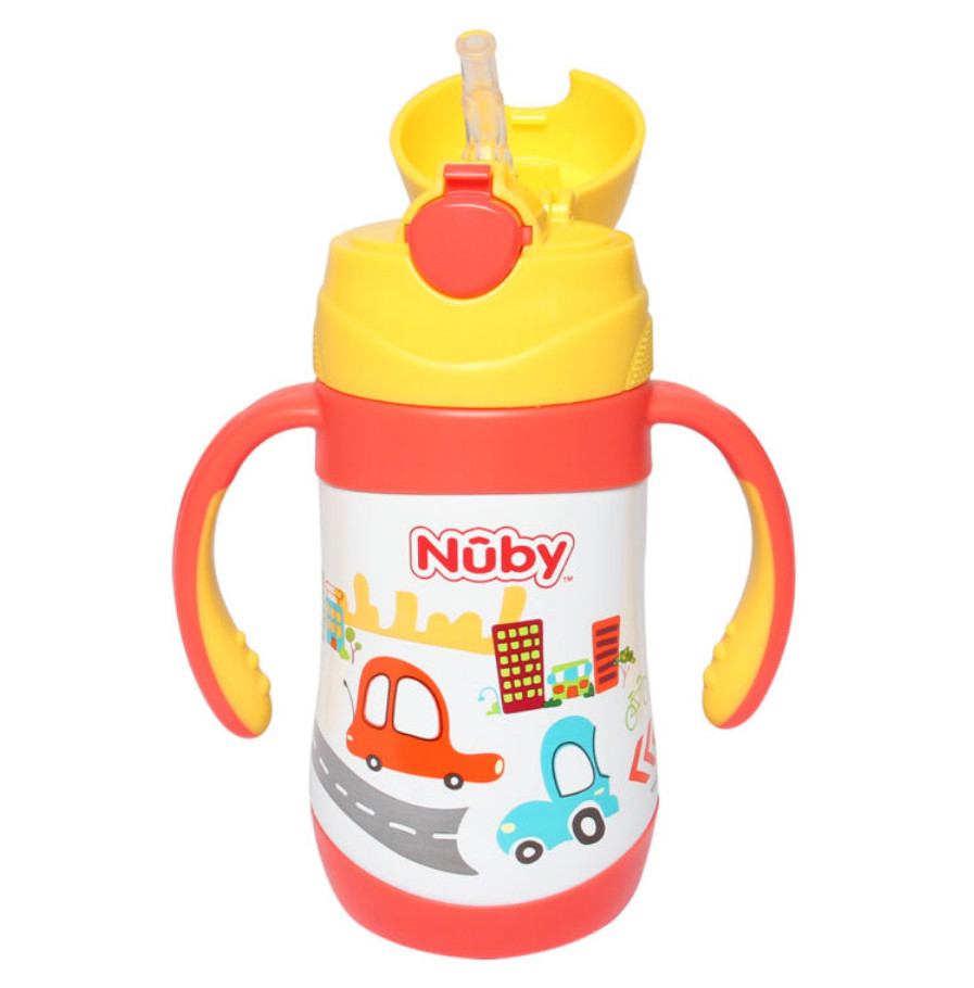 [ 10227-Nuby ] Bình uống nước giữ nhiệt bằng Inox, 2 chiều nóng lạnh, dung tích 280ml