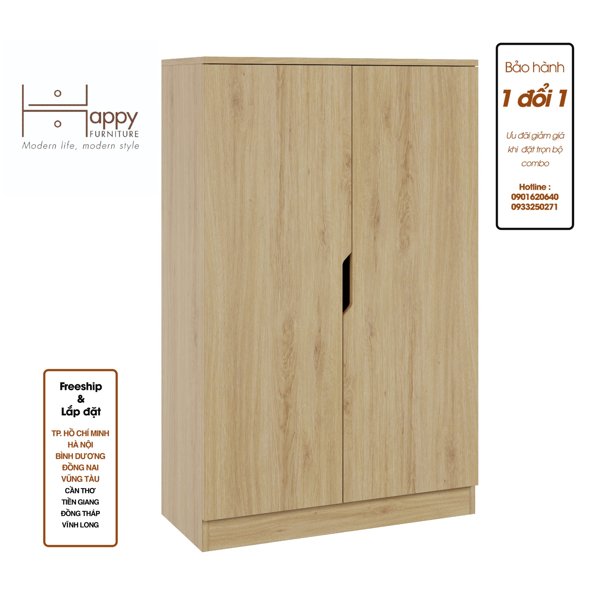 [Happy Home Furniture] DASH, Tủ lưu trữ  2 cửa mở - 5 ngăn đựng đồ,  76cm x 35cm x 120cm ( DxRxC), TCM_024