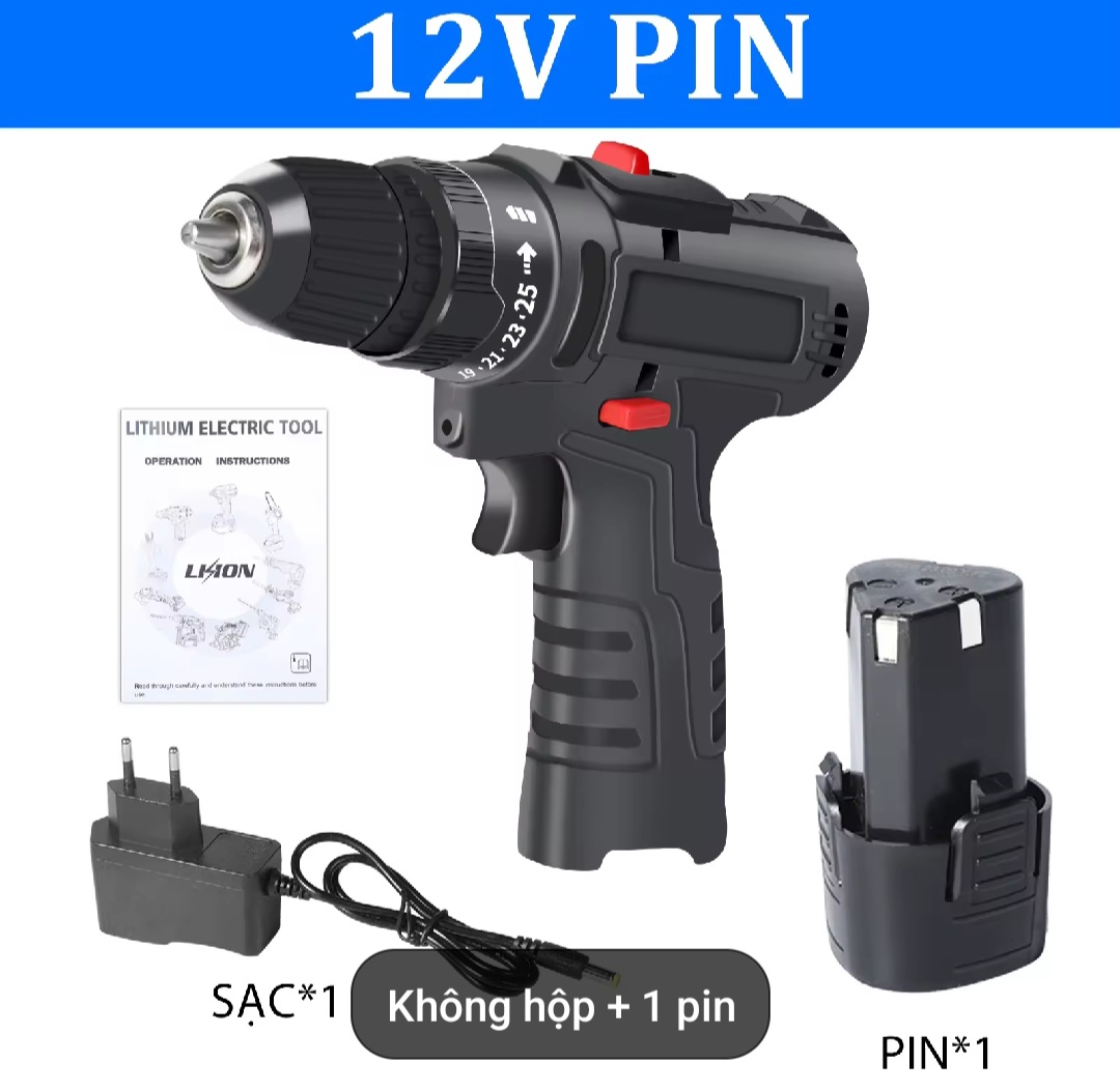 MÁY KHOAN PIN BẮT VÍT ĐA CHỨC NĂNG THUẬN TIỆN CHO MỌI GIA ĐÌNH