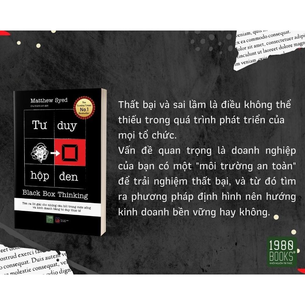 Sách  Tư Duy Hộp Đen - BẢN QUYỀN