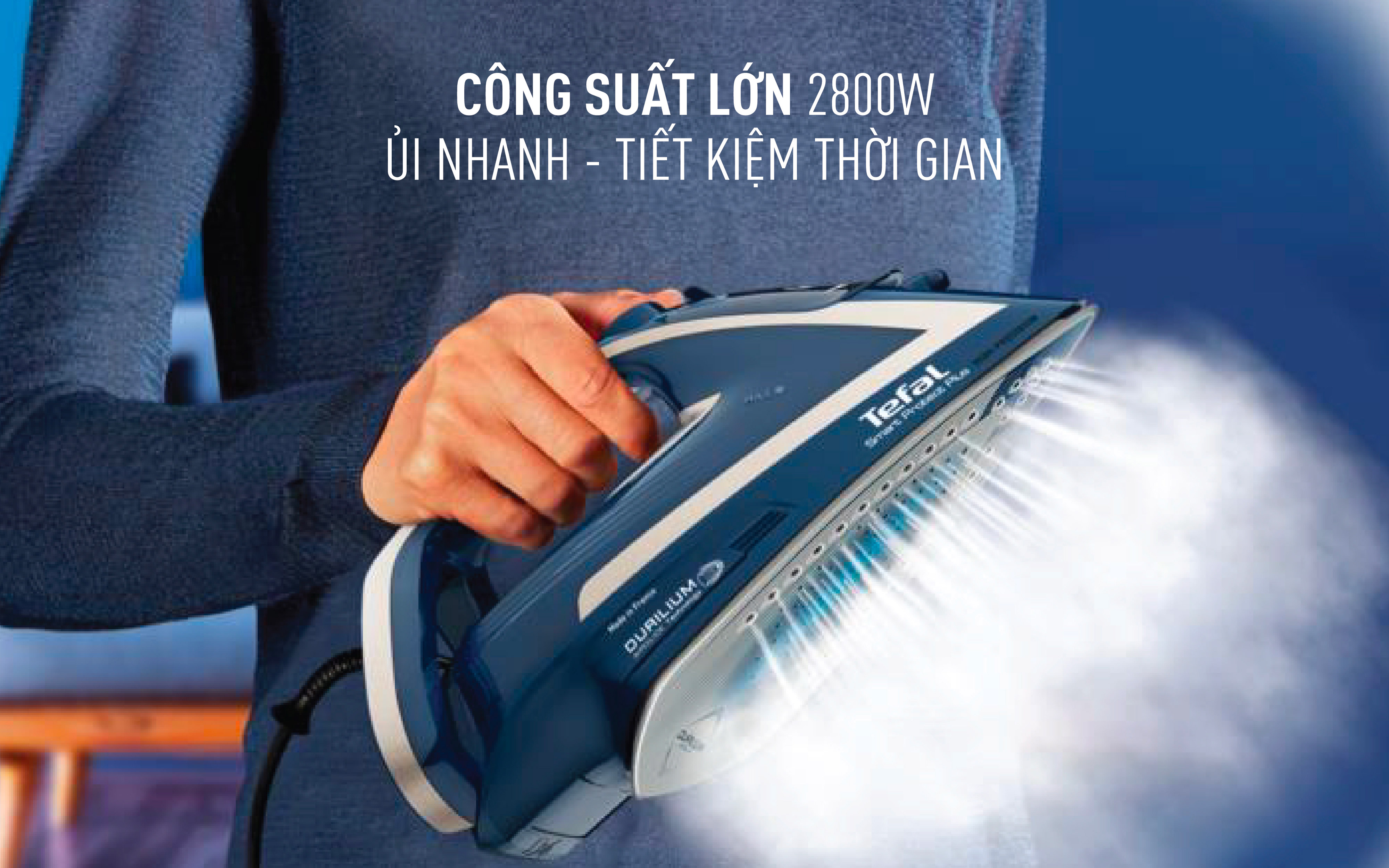 Bàn ủi hơi nước Tefal Smart Protect Plus FV6872E0 - 2800W - Hàng chính hãng