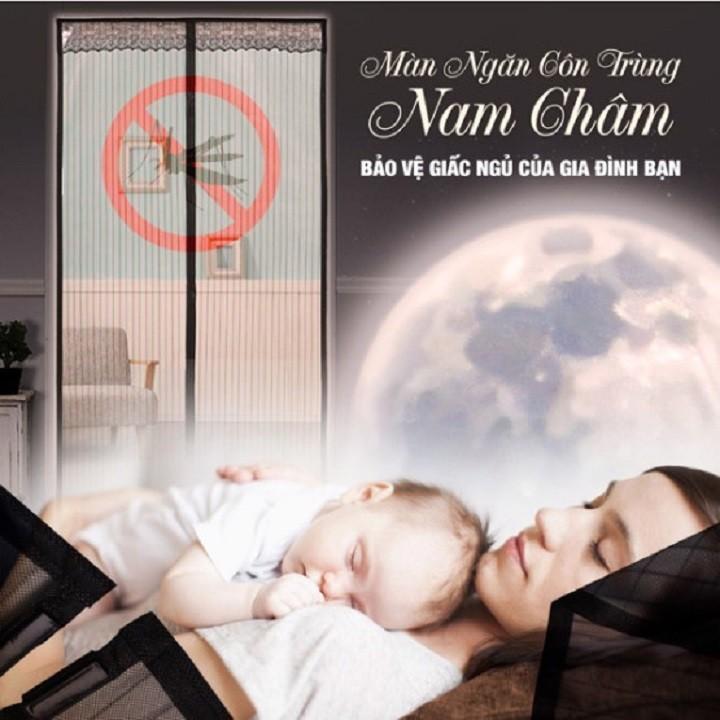 Rèm cửa chống muỗi côn trùng nam châm từ tính dính chặt