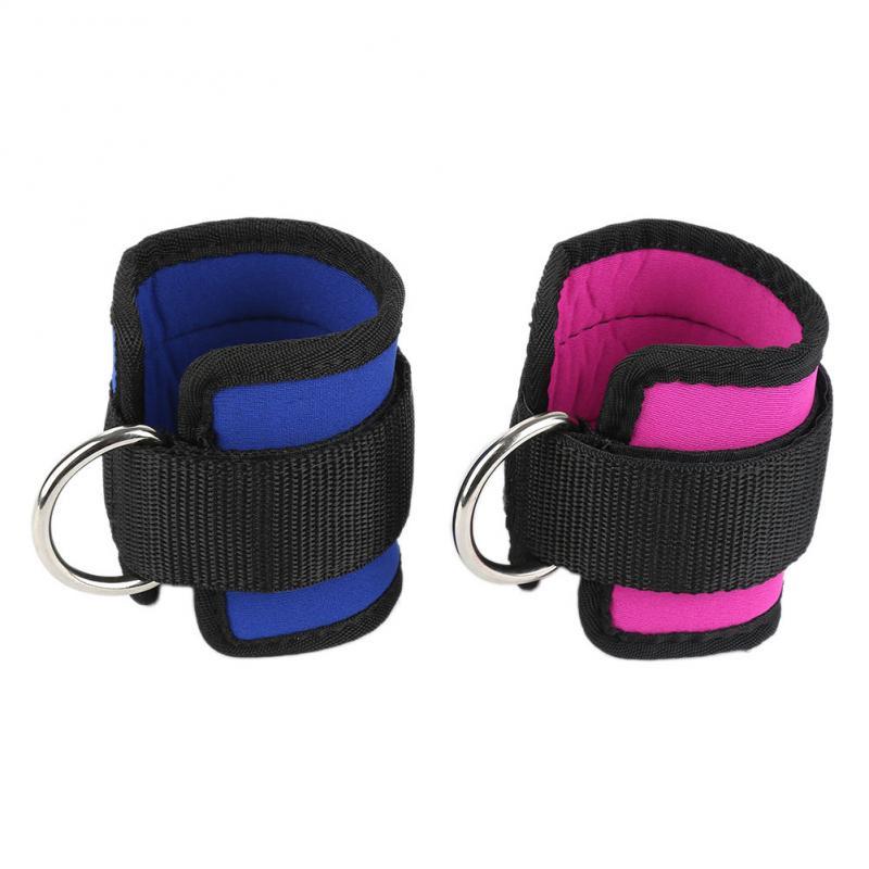 D-Ring Ankle Anchor Strap Belt Gym Cable Attachment Thigh Leg Strap Lifting Fitness Exercise Banda Elastica Resistance Bands