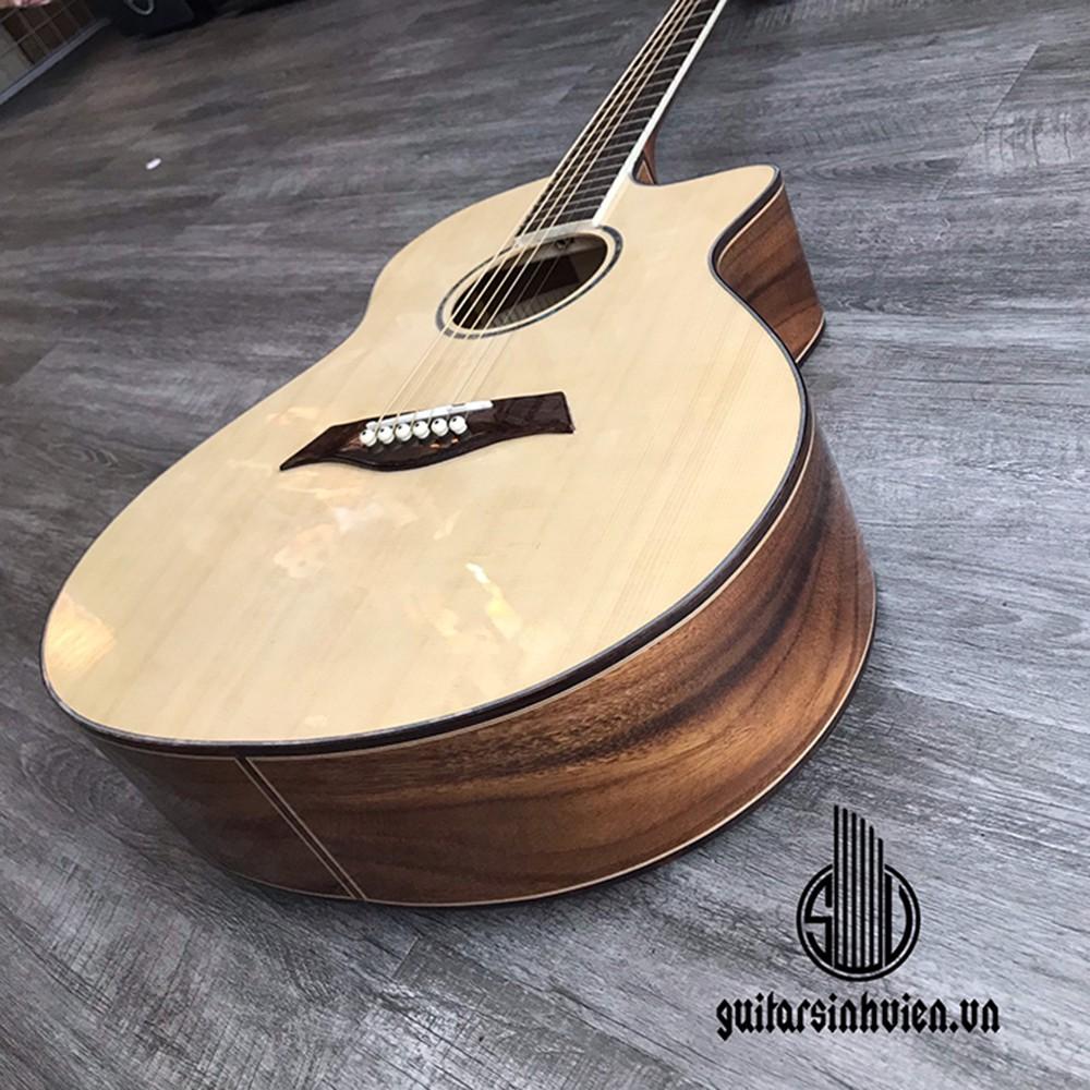 Đàn guitar SVA5 gỗ điệp - có ty chống cong - tặng full phụ kiện