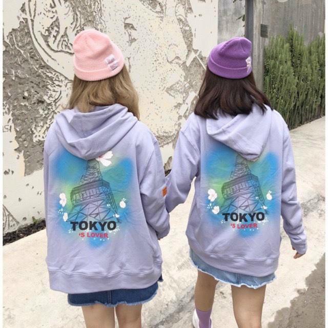 ÁO KHOÁC HOODIE NỮ VẢI NỈ POLY DÀY THÁP TOKYO 'S LOVER ÁO HOODIE - ÁO KHOÁC NỈ NGOẠI DÂY KÉO TOKYO 3 MÀU- Áo Khoác Nỉ Ulzzang form rộng - Áo khoác nữ trơn Uni Mùa Đông