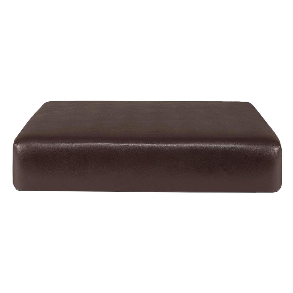 2 PU Seat Cushion Slipcover Cover Furniture Protector for Sofa Couch Coffee S/L