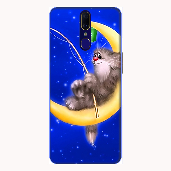 Ốp lưng cho điện thoại Oppo F11 hình Khỉ Ngủ Dưới Trăng - Hàng chính hãng